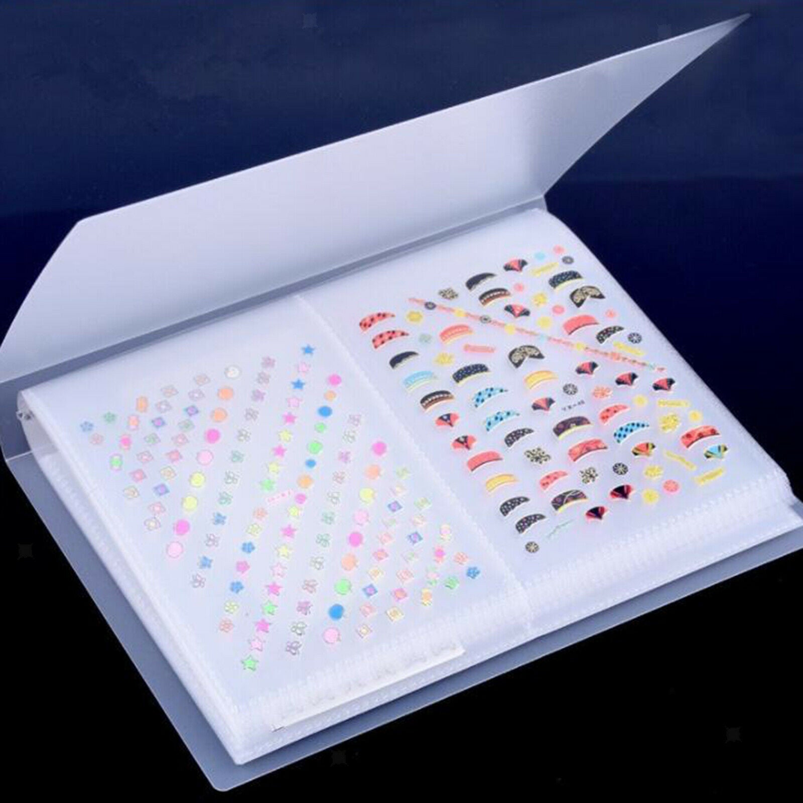 80 Sheets Collecting Albums Storage for Nails Organizer Nail Art Tools