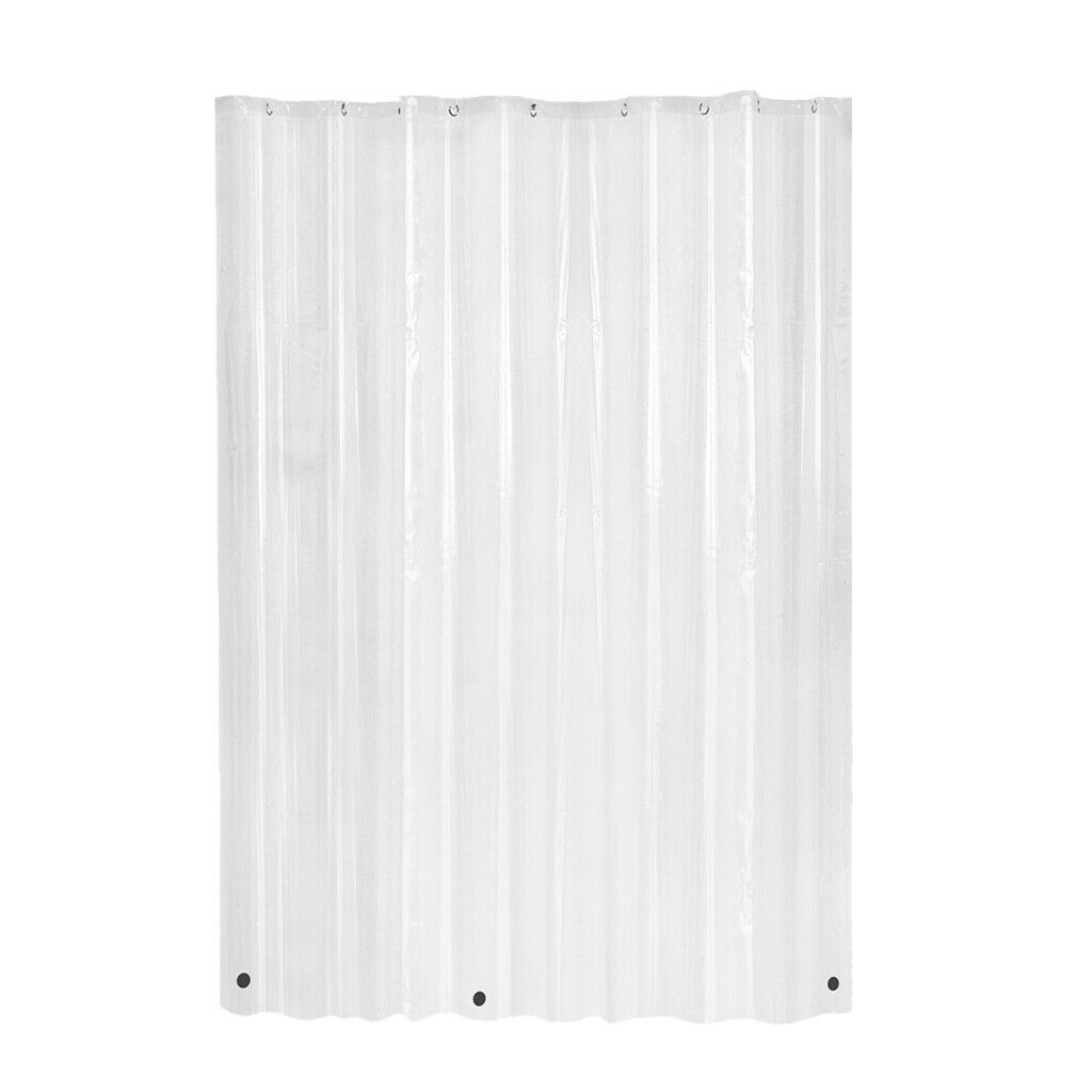 72x80inch PEVA Clear Shower Curtain Liners Waterproof Polyester Bath Screen,Rust