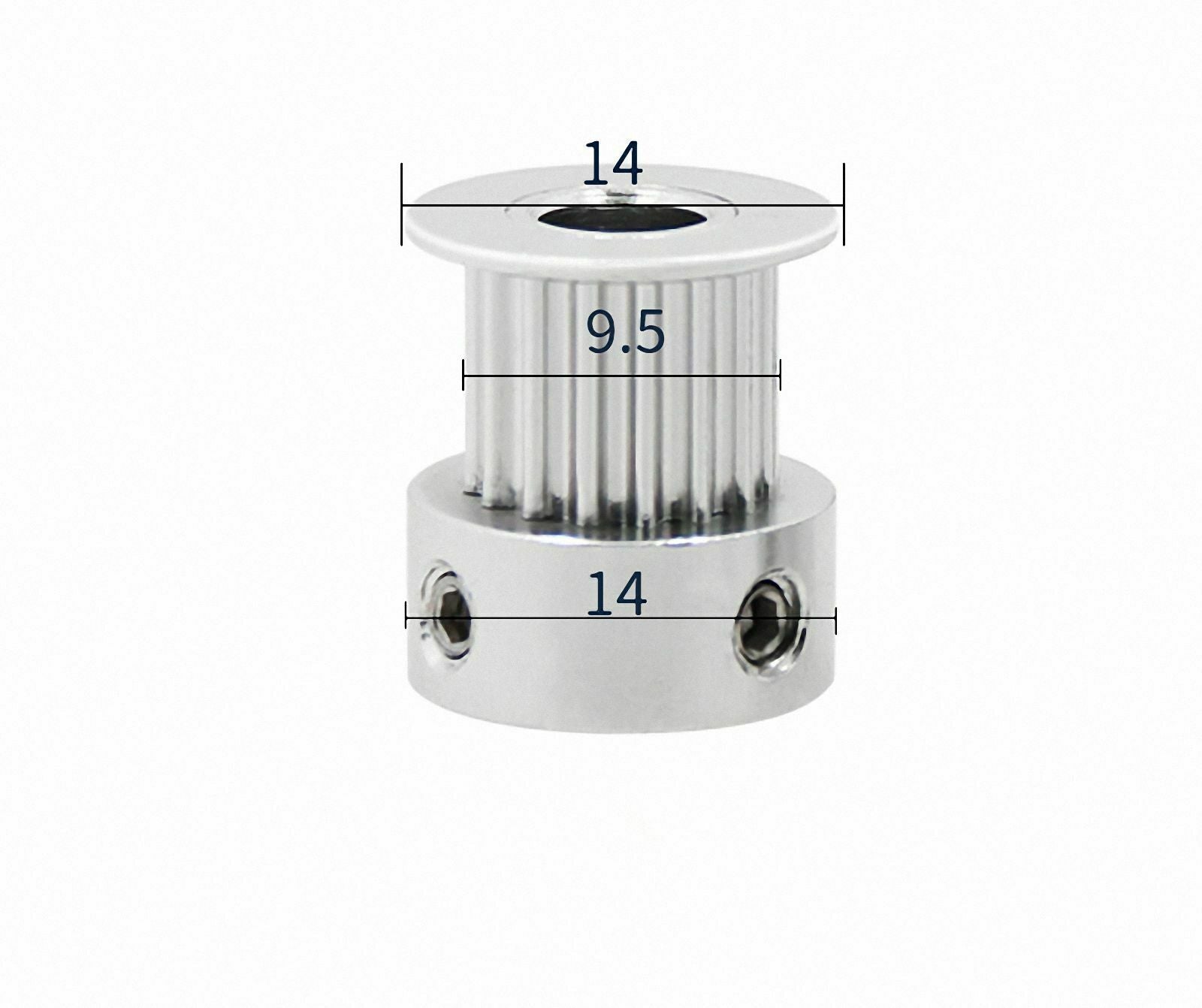 1 x Timing Pulleys with Grub Screws for GT2 Belt RepRap Prusa Mendel [M_M_S]