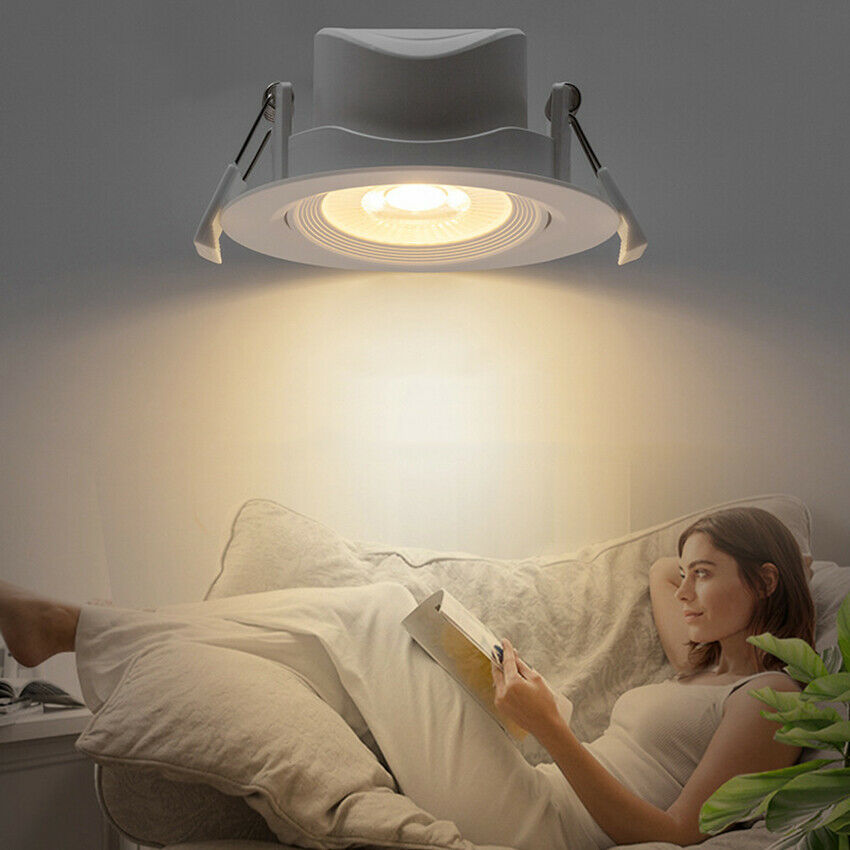 Modern New LED Adjustable Tilt Angle Downlight Recessed Round Spotlight