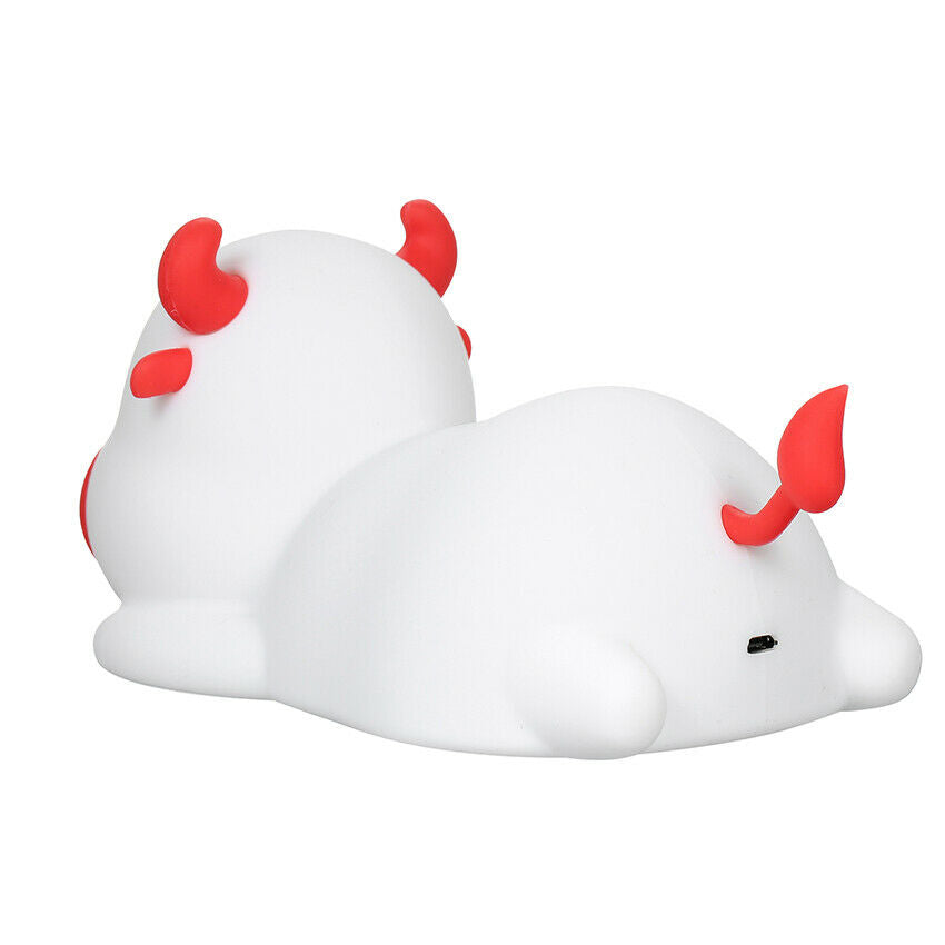 Cute Bull Night Light for Kids,Animal Lamp,Silicone Nursery Baby Nightlight