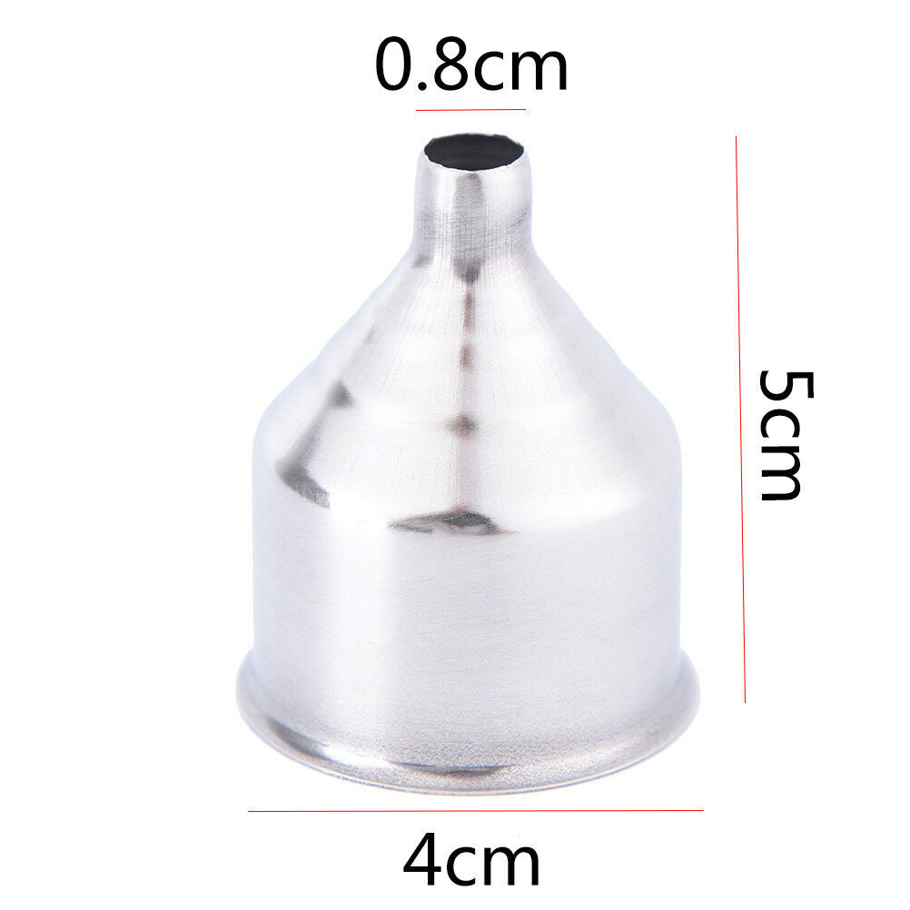 1Pc 8mm Stainless Steel Wine Funnel For All Hip Flasks Flask Filler Wine P.l8