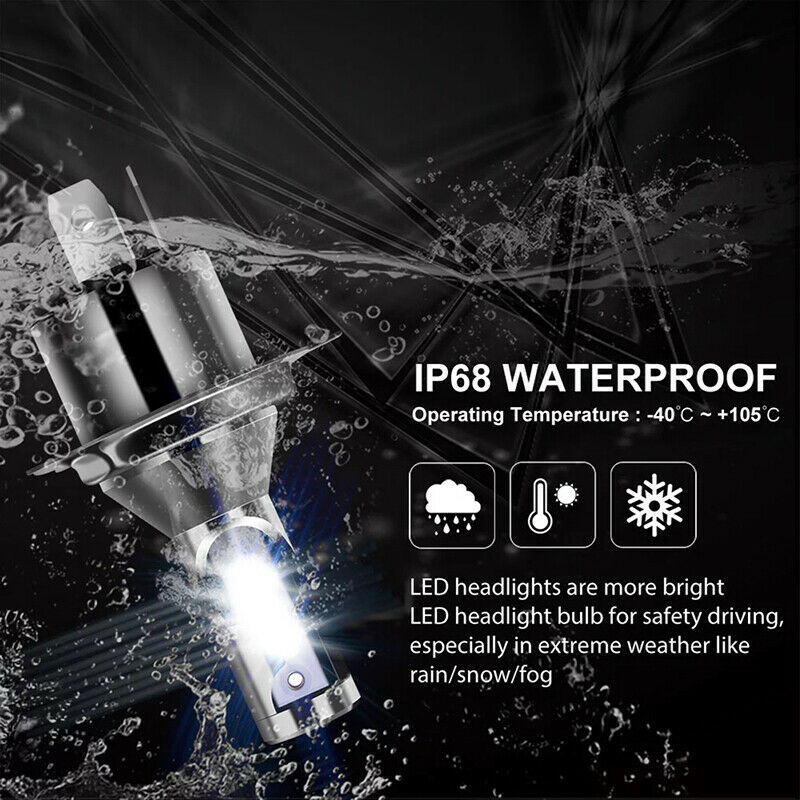 TXVSO8 Diode Lamp H4 LED Headlights for Car MINI Universal 6000K Auto COBYXDD