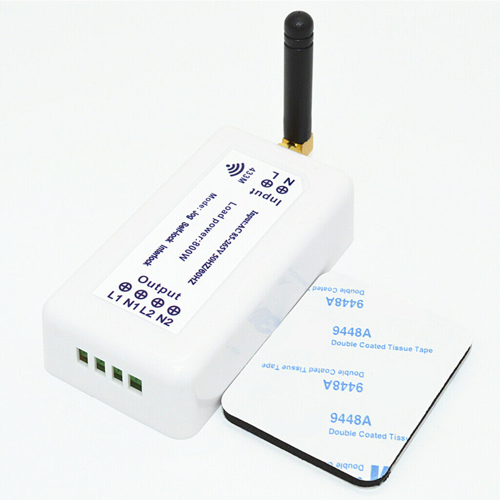 2-Way 433M Wireless Control Switch Home Appliance Control Switch AC85~265V