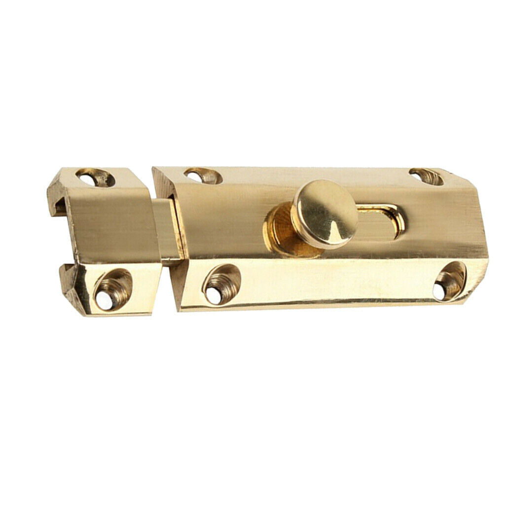 Brush Copper Door Slide Bolt Lock Gate Bolt Latch Safety Guard  100 x 33 x 20mm