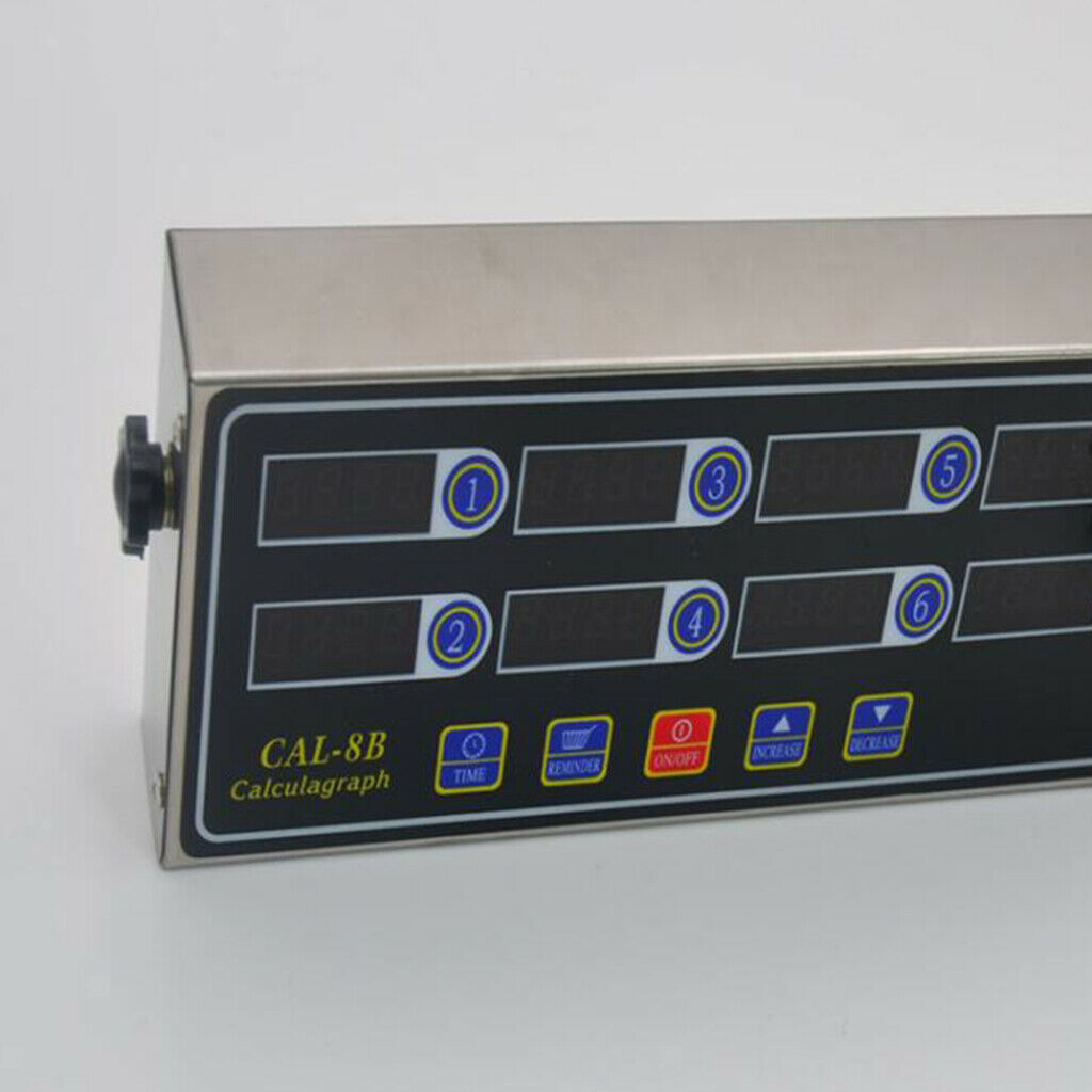 CAL-8B Portable Calculagraph 8 Channel Digital Timer Reminder Kitchen Timing