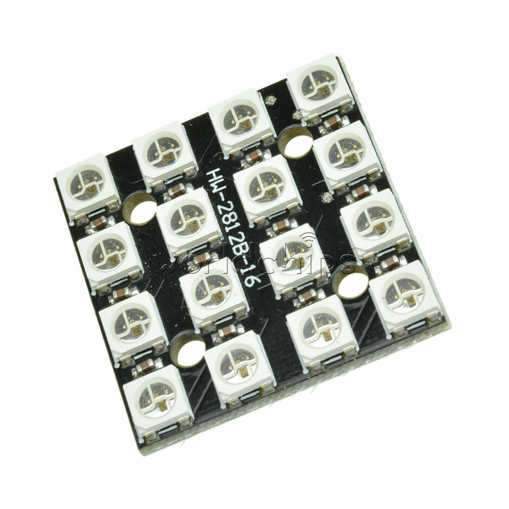 16Bit Rvb 4x4 LED WS2812B 5050 RGB LED + Drivers IntÃ©grÃ©s pour Arduino (L40)