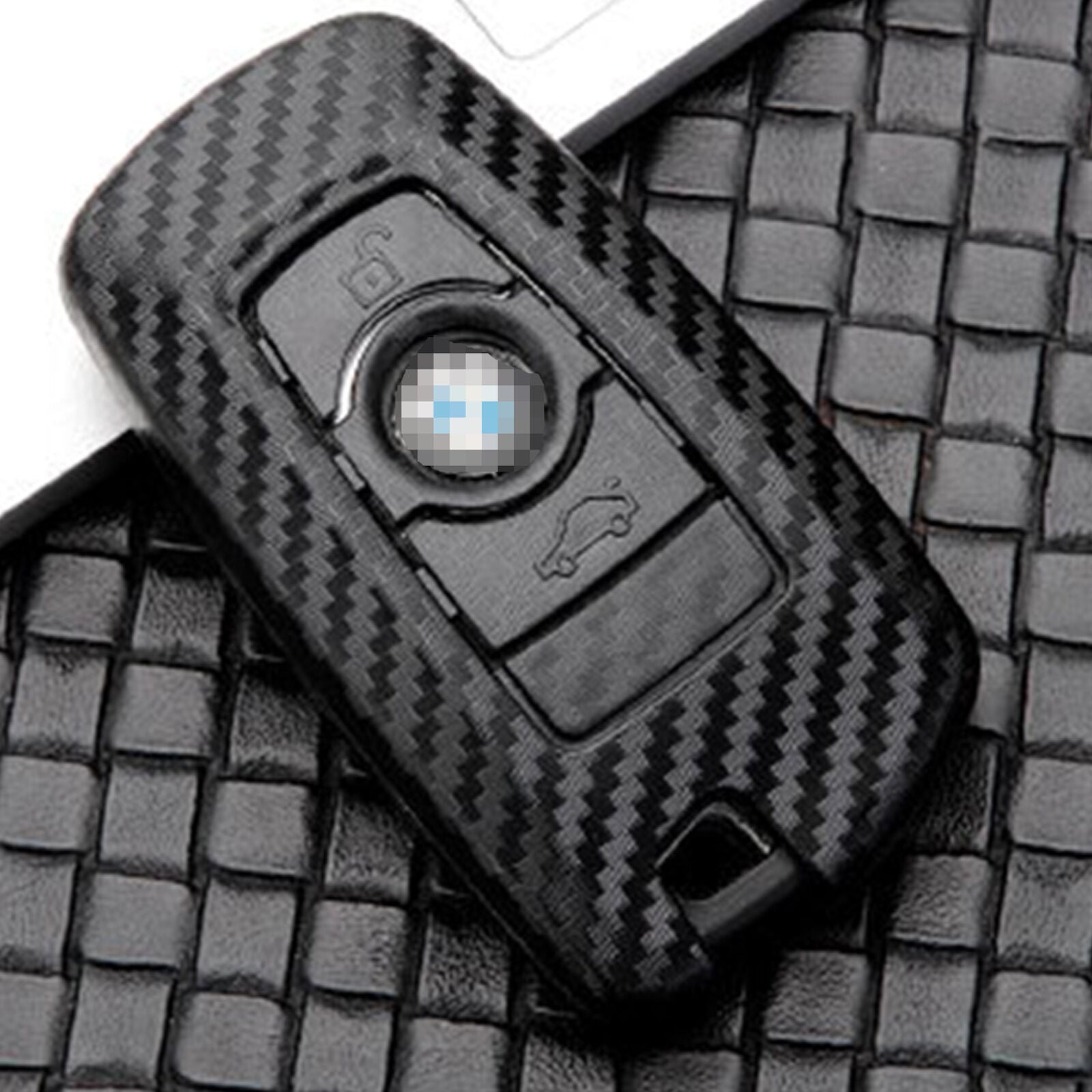 Car Carbon Fiber Remote Key Fob Case Cover Shell For BMW F10 F20 F30 F40