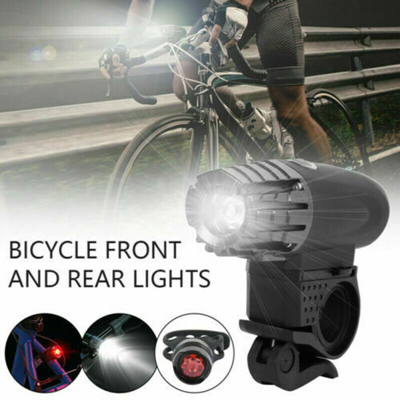 Bicycle Headlight Bike Warning Light Taillight LED Front Head Lamp Rear Lights