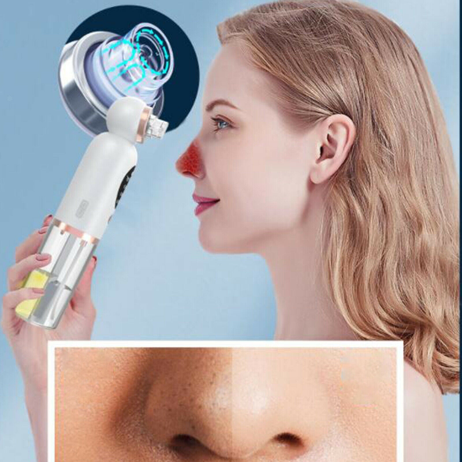 Small Bubble Black Head Remover Face Pore Cleaner Acne Extractor Skin Care