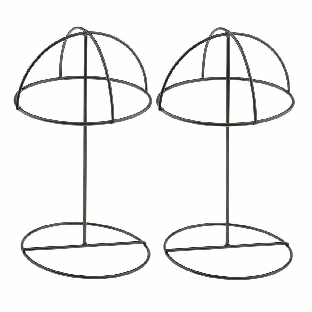 2 Pieces Hat Stands Table Top, Decorative Wig Stand Holder, Hat Rack Stand Metal