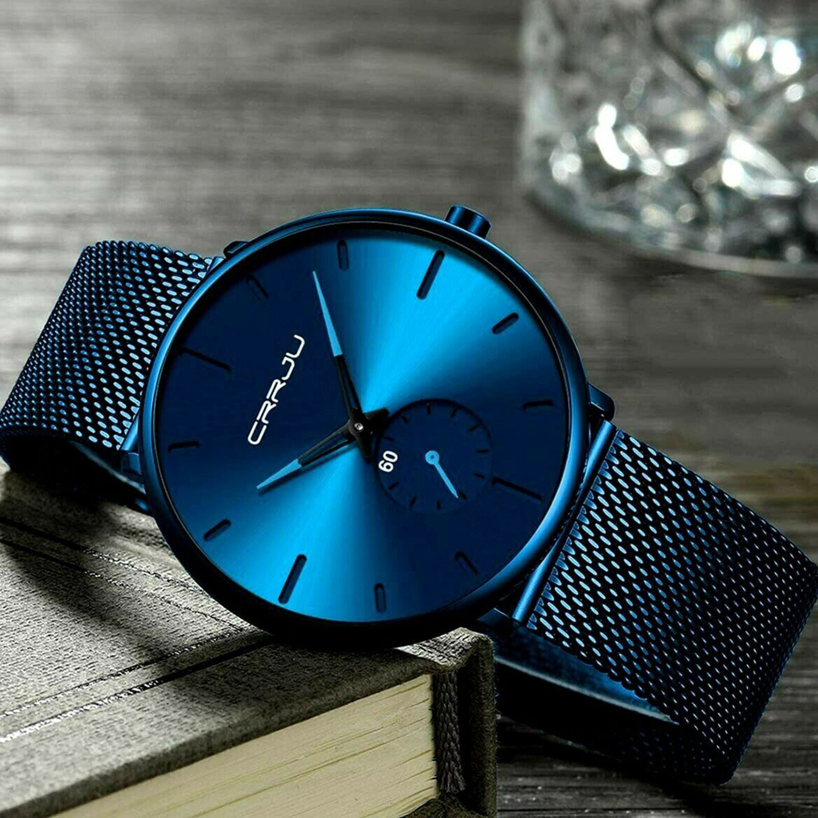 Men's Watch Stainless Steel Minimalist Ultra Thin Watches Hombre Relojes De