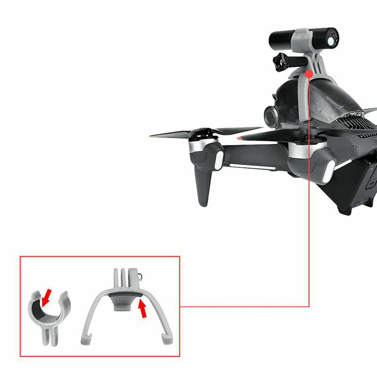 Rechargeable Drone LED Night Light Searchlight Holder for DJI FPV