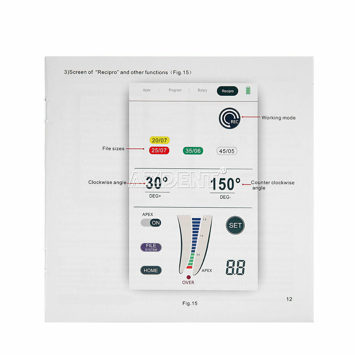 Dental Built-in Root Canal Endo Motor Treatment with Apex Locator One Machine