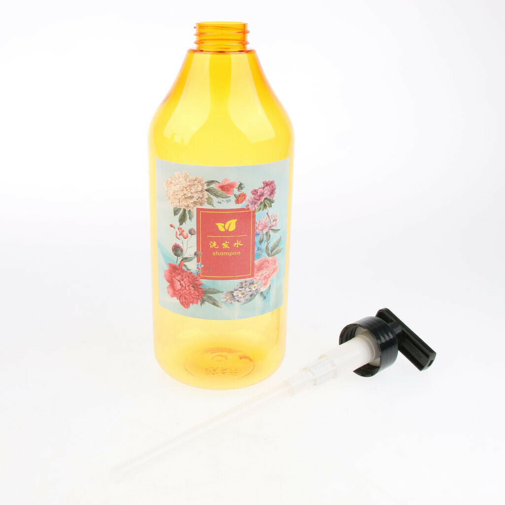 3x travel bottle, cosmetic container 1000 ml for lotion, shower gel, empty