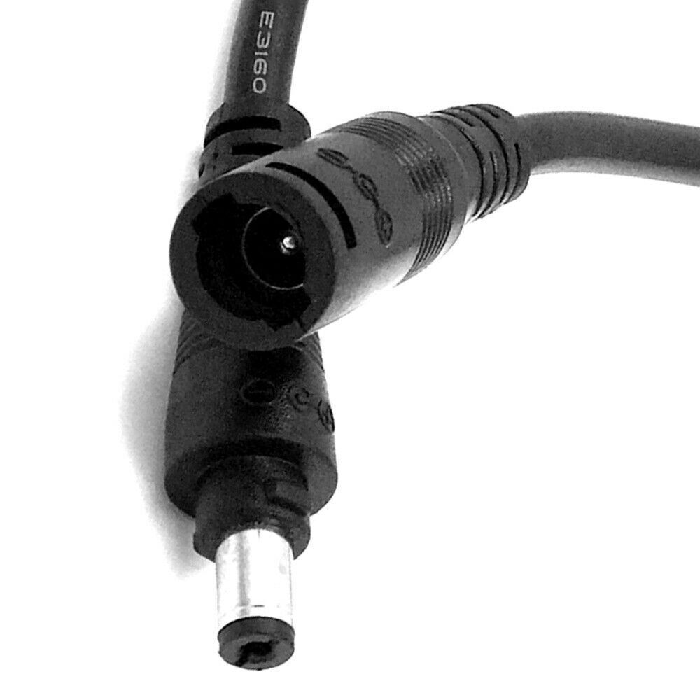 10pcs DC Power Male 5.5 x 2.1mm Jack Adapter Cable Plug Connector for CCTV / LED