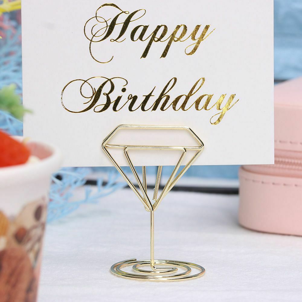 Desktop Decoration Photos Clips Table Numbers Holder Place Card Clamps Stand