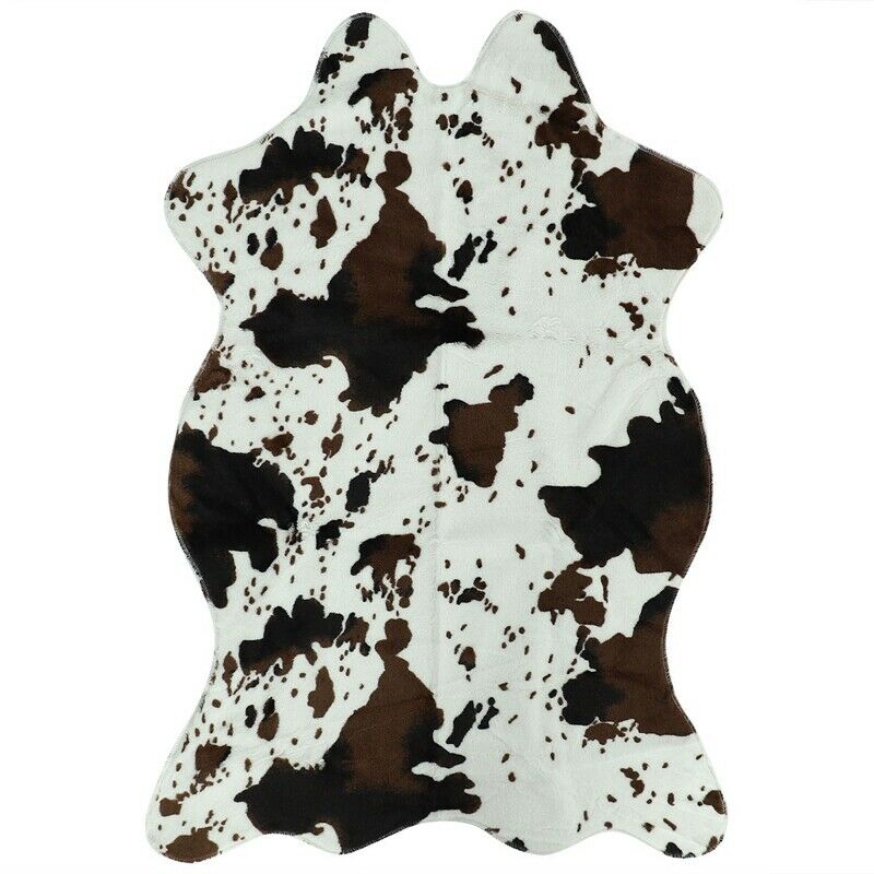 Imitation Animal Skins Rugs and Carpets Cow Carpet Carpets for Living Room BedK5