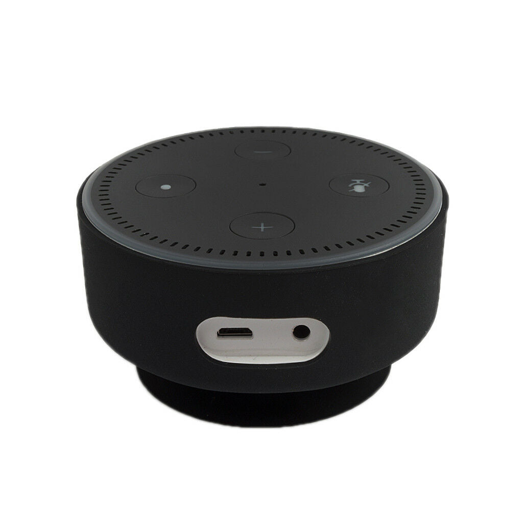Gel Case Stand Holder Protective for Amazon  Dot 2 2nd Generation Black