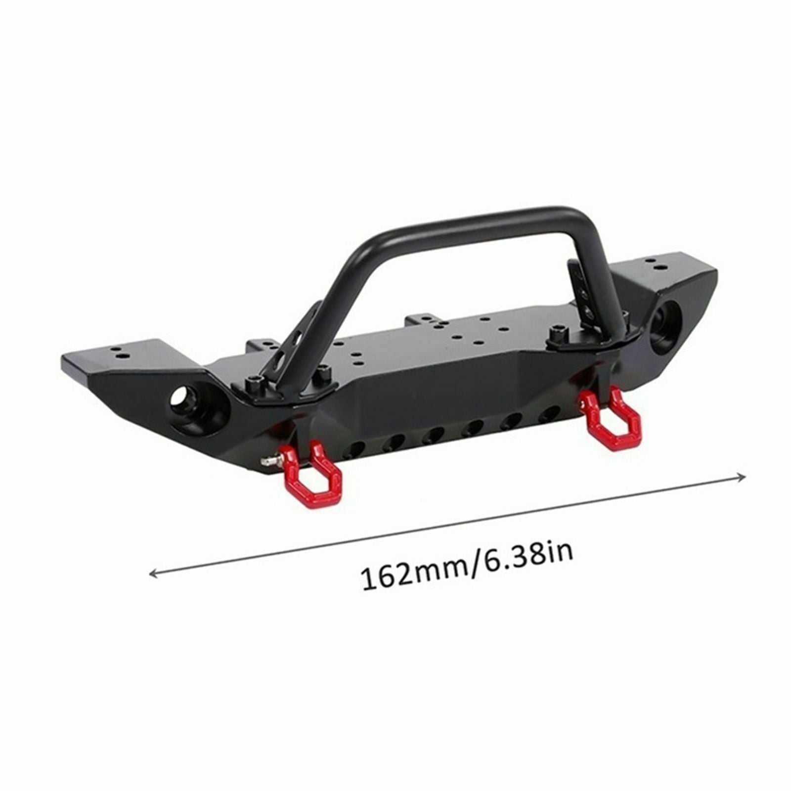 RC Front and Rear Bumper & 2 LED Lights for Axial SCX10 II AXI03007 Upgrade