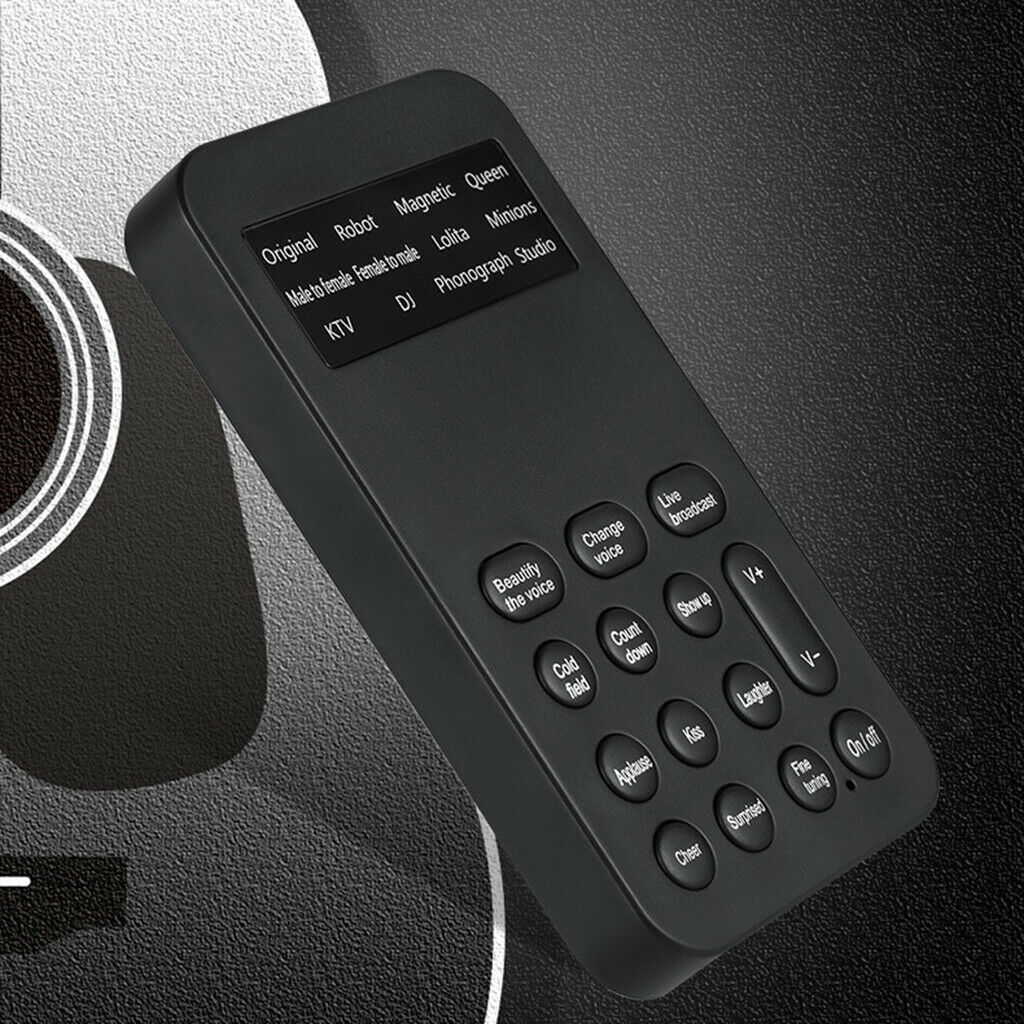 Portable Universal Mini Sound Card Voice Changer Plug Play for Phone Laptop