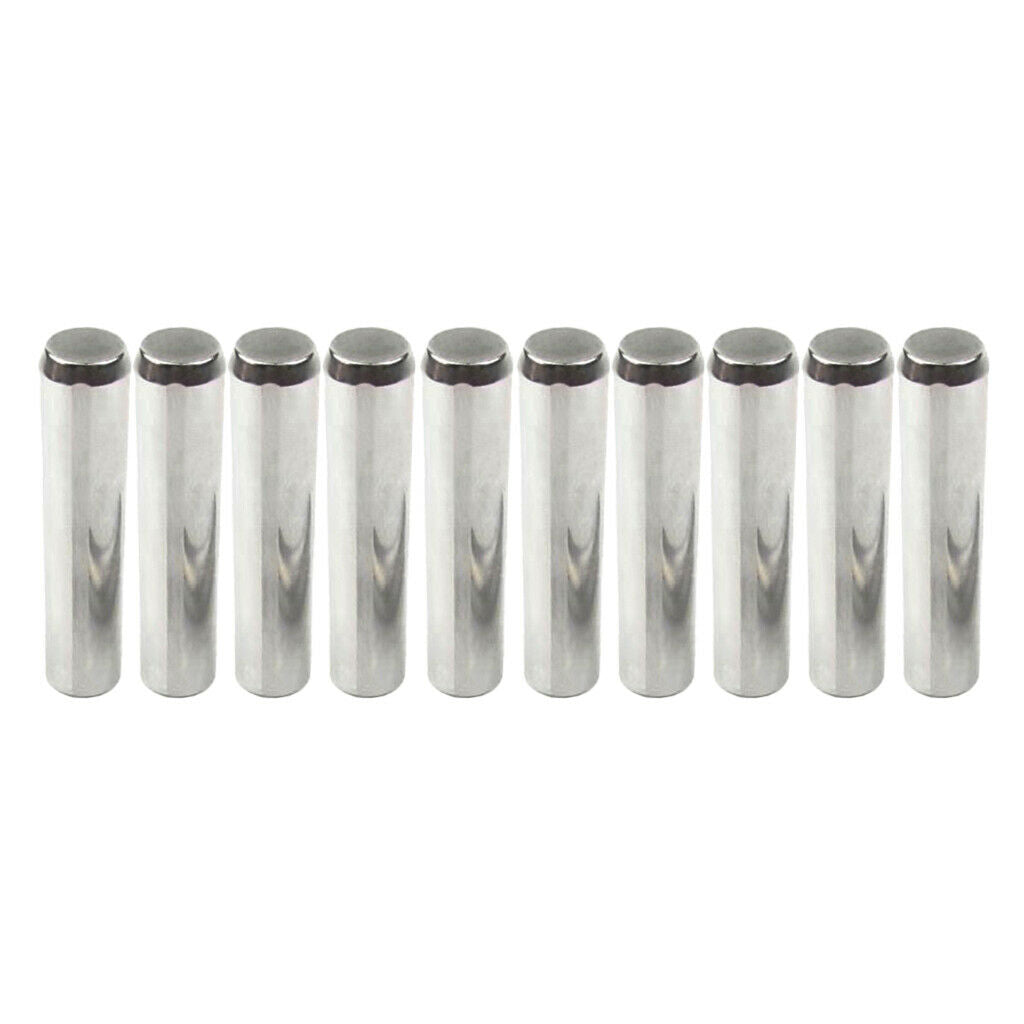 10x Carbon Steel Dowel Pins Rod 0.2in Dia Pin Tension Elements Select Size