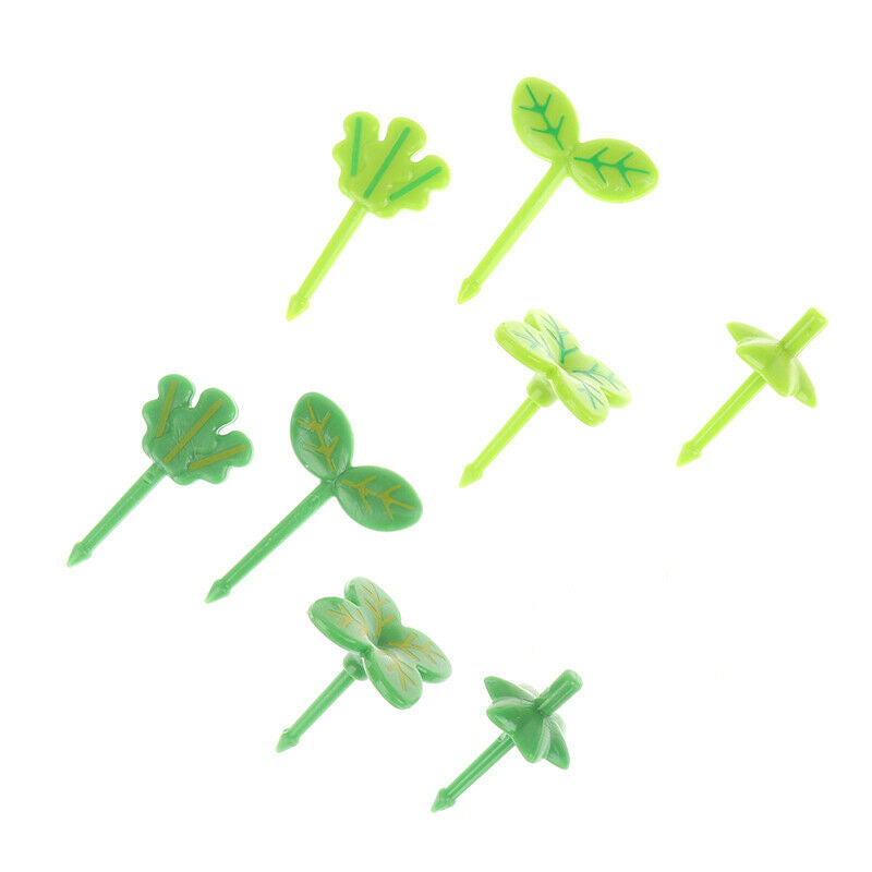 8pcs Fruit Vork Tandenstoker Bladeren Salade Tiny Vork Mini Cake Picks Voor kiCH