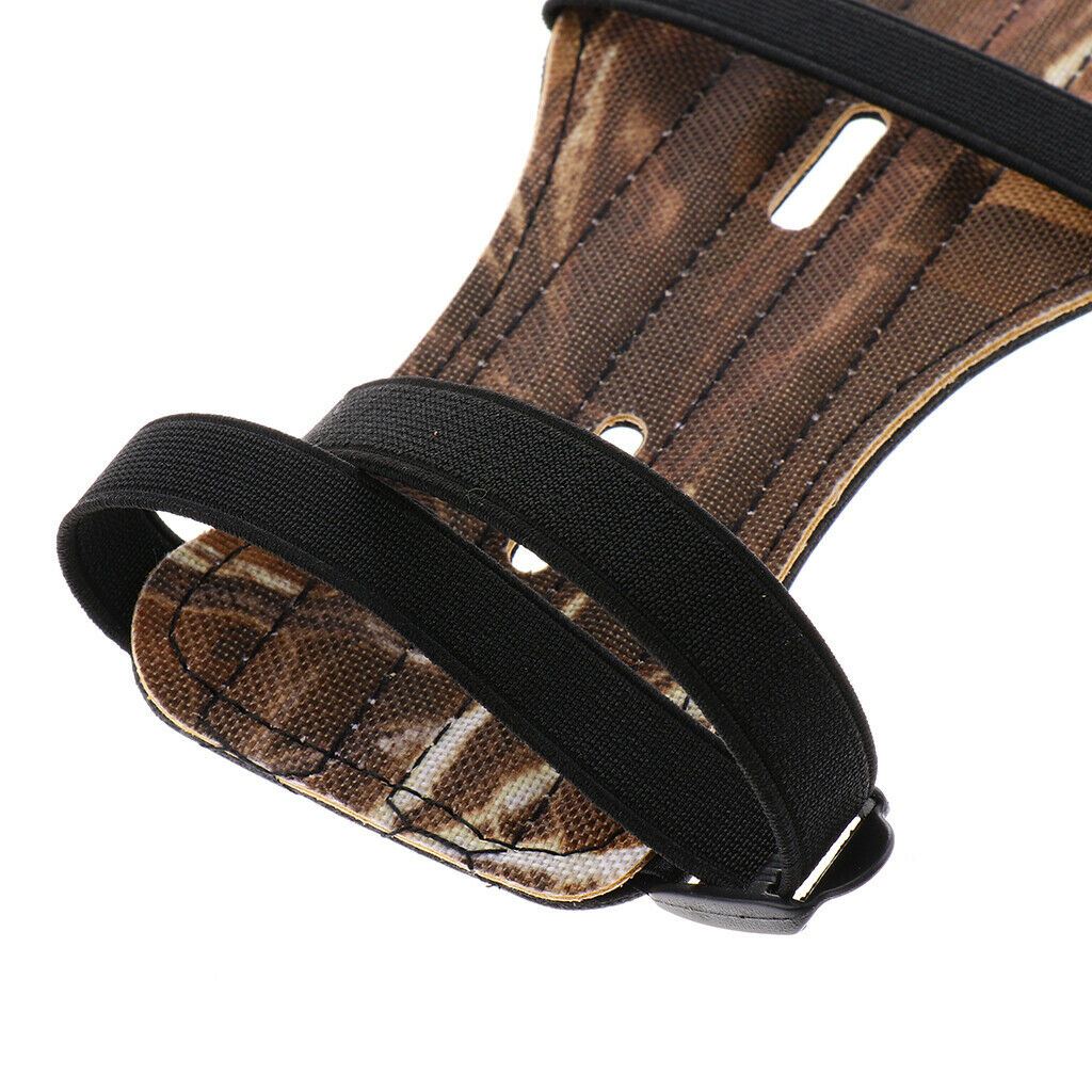 3-Strap Archery Shooting Arm Guard PU Quick Release Arm Protector Men Women