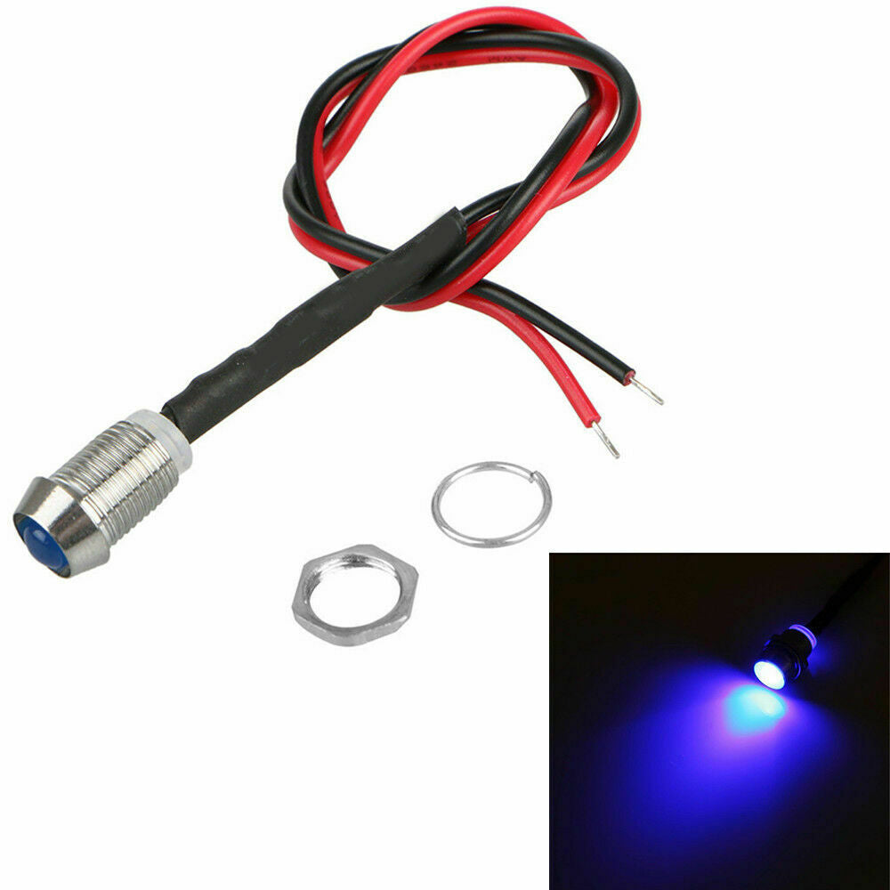 10x 12V Led Panel Indicator Lights Lamp Pilot Dash Directional Car Truck Boat