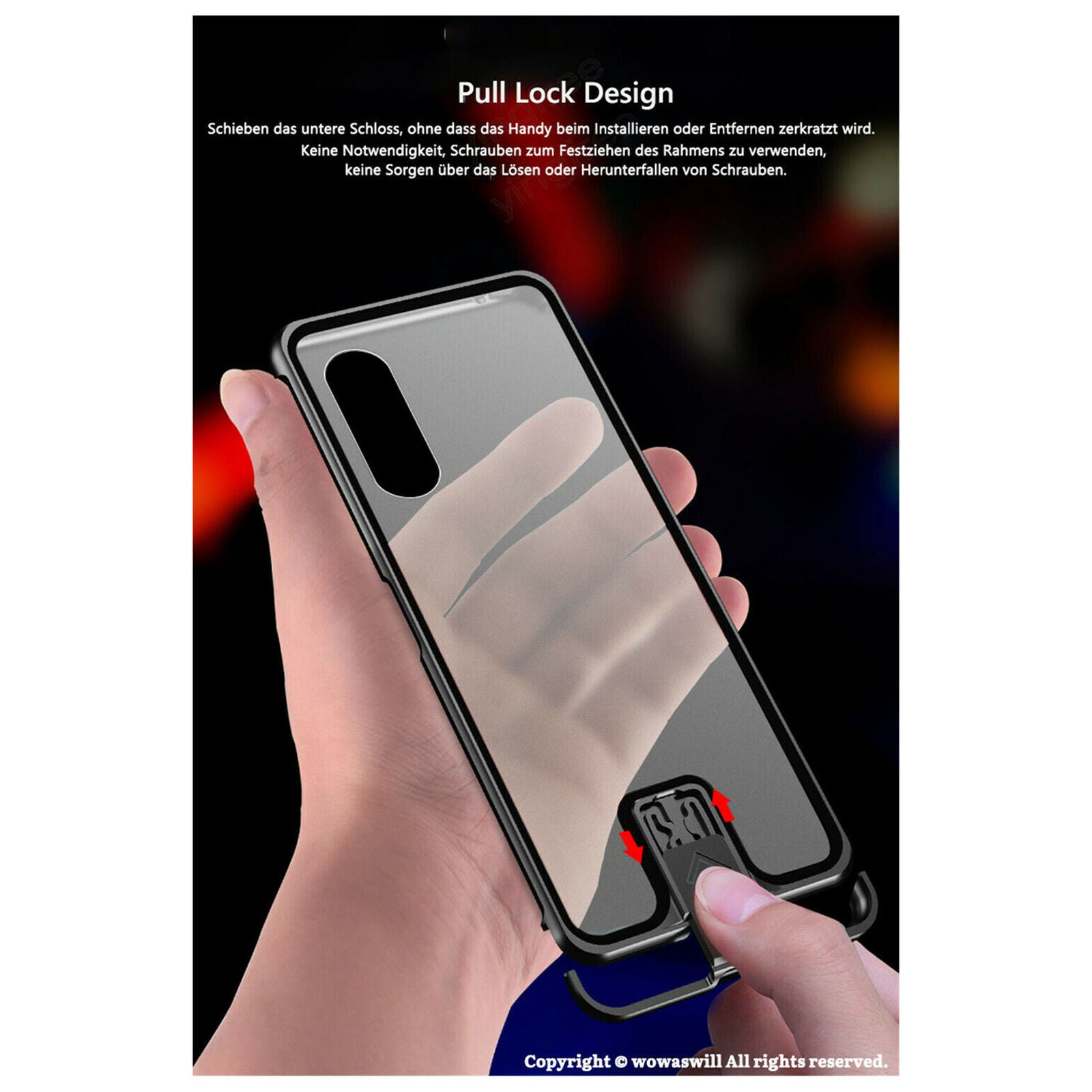 For Sony 1/5/10 II Easy Lock Matte Hybrid Metal Frame Case Cover