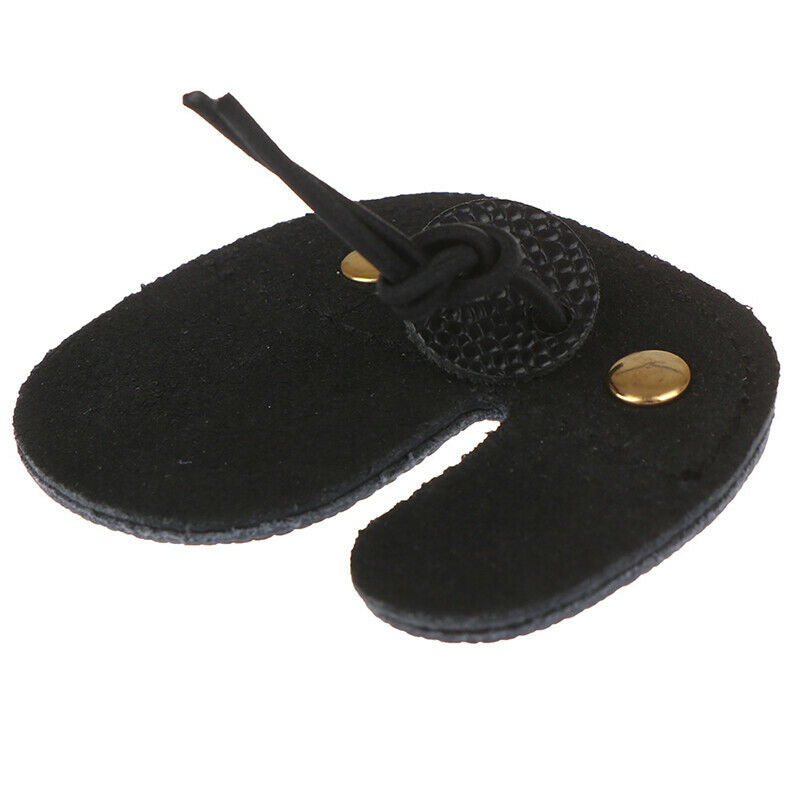 1PC Leather Archery Finger Guard Protection Pad Glove Tab Bow Shooting ProteADD