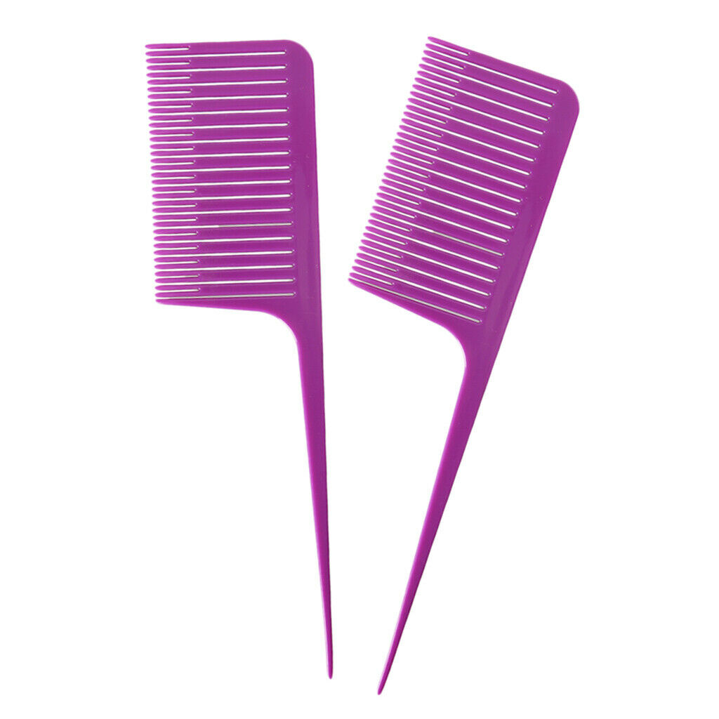 2 Pro ABS Weave Highlighting Foiling Hair Comb for Styling Dyeing Combs