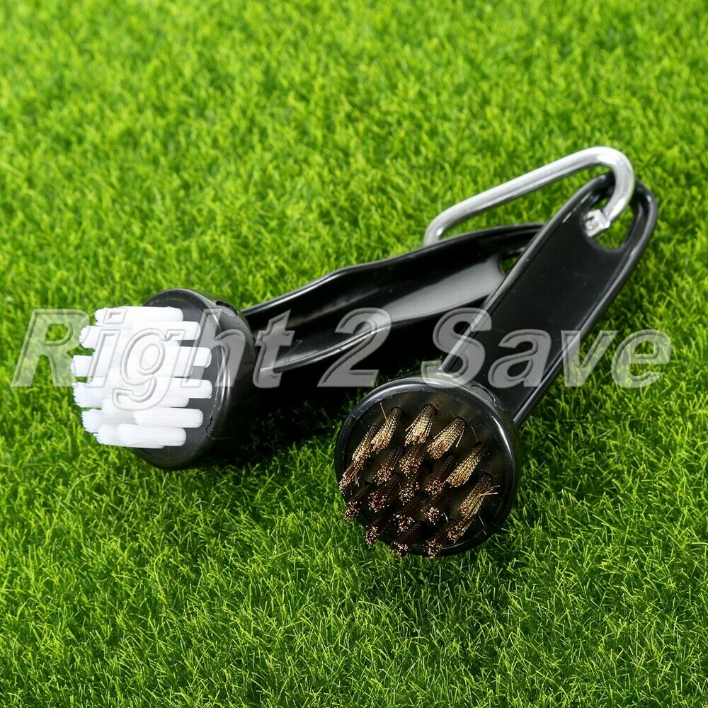 1 Pair Golf Club Brushes Cleaning Iron Wood Washer Bristle Cleaner Round Head