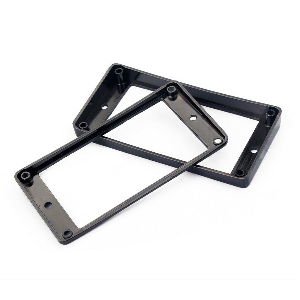 Set of 2 Metal Bottom Humbucker Pickup Mounting Ring Surround Frame Guitar