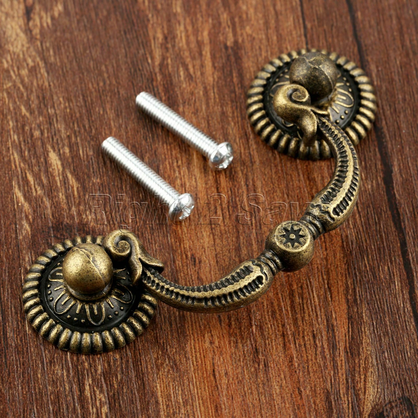 European Style Door Handle Retro Jewelry Box Drawer Pulls Furniture Cabinet Knob