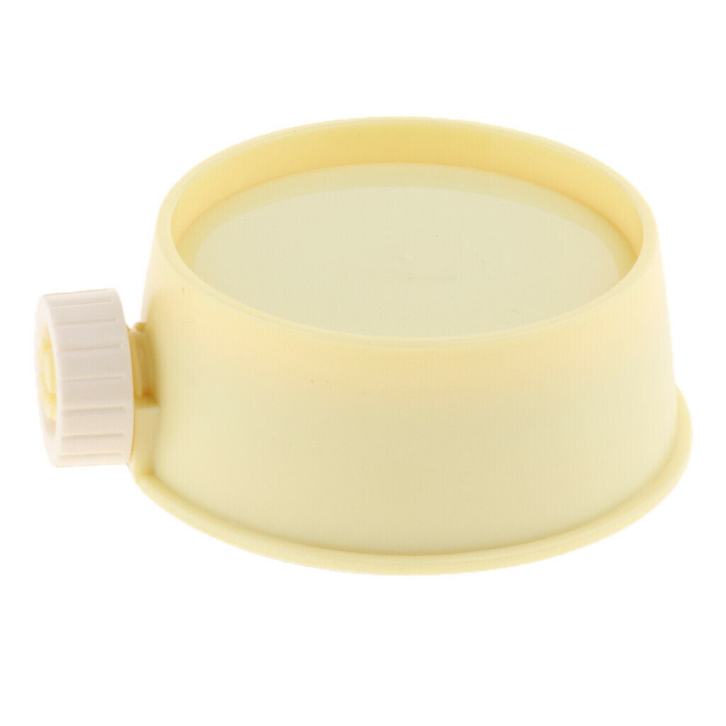 Easy Clean Food & Water Dog Bowl Pet Cage Hanging Feeding Bowl Yellow