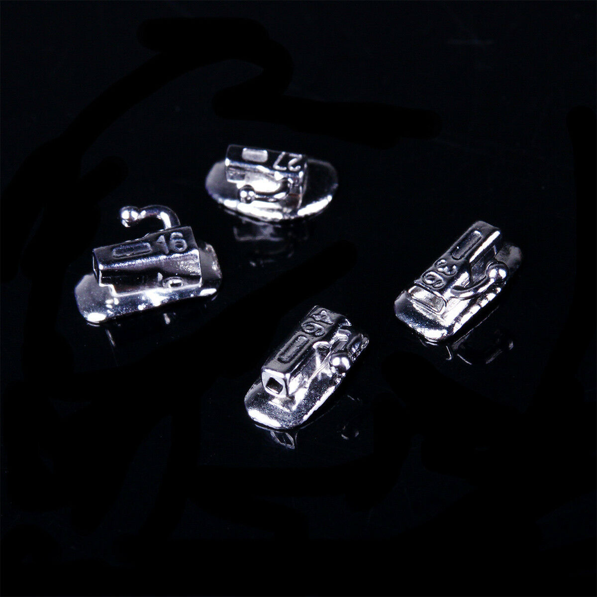 Dental Monocrystalline Sapphire Positioning Brackets Mini MBT .022 Hooks 3 4 5