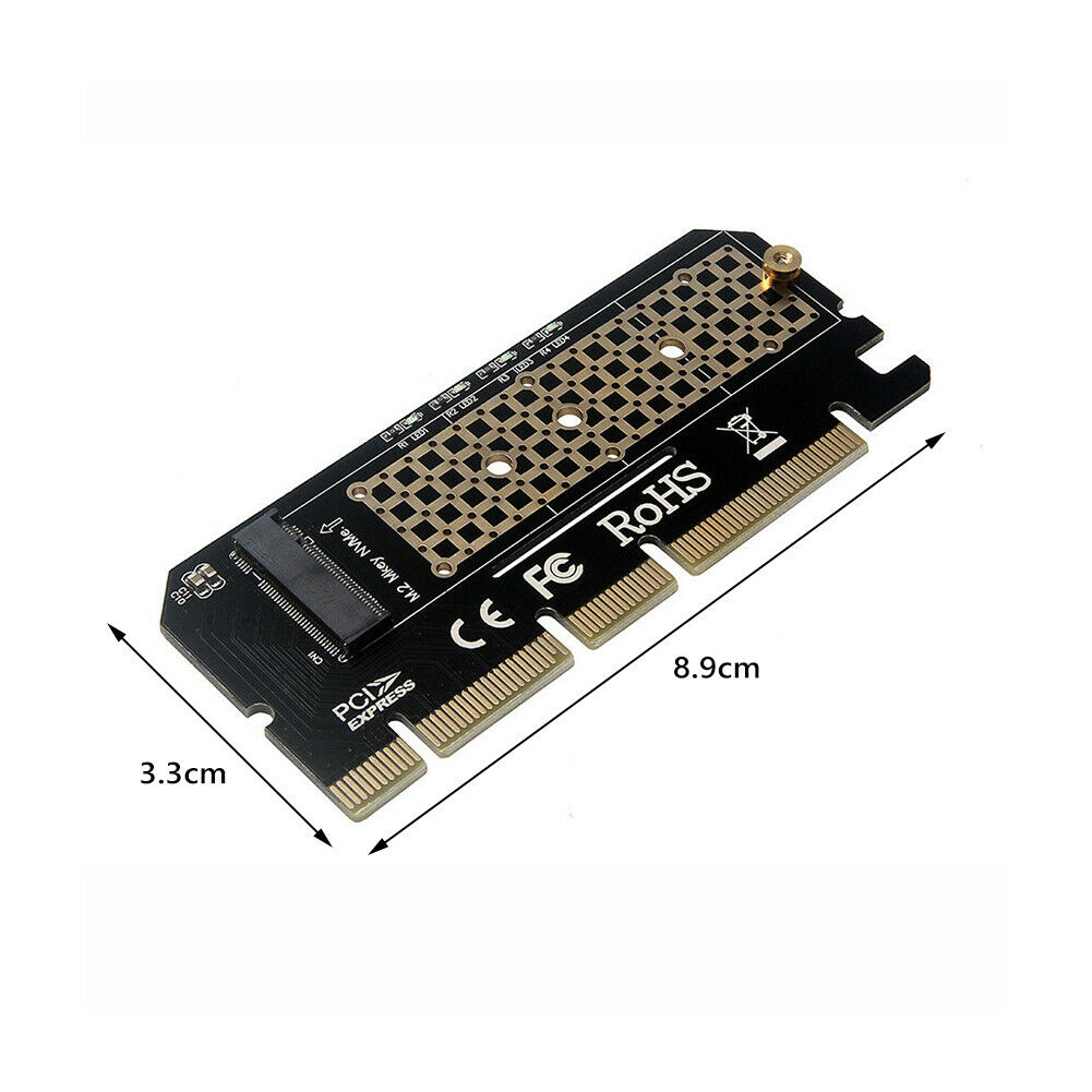 M.2 NVME PCIE to M2 Adapter NVME SSD M2 PCIE X16 Expansion Card Computer Adapter