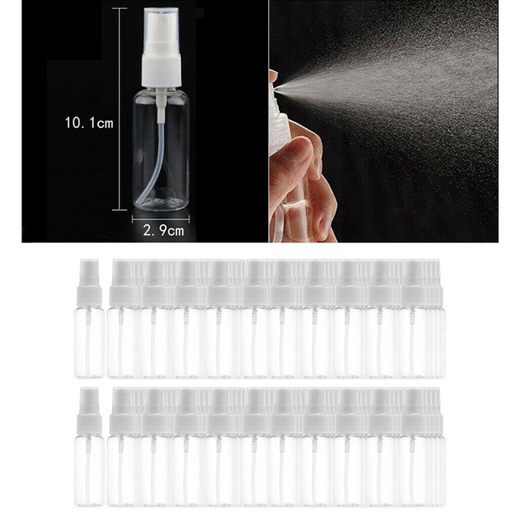 100Pcs Mini Spray Refillable Sprayer Empty Cosmetic Bottles Pump Reusable
