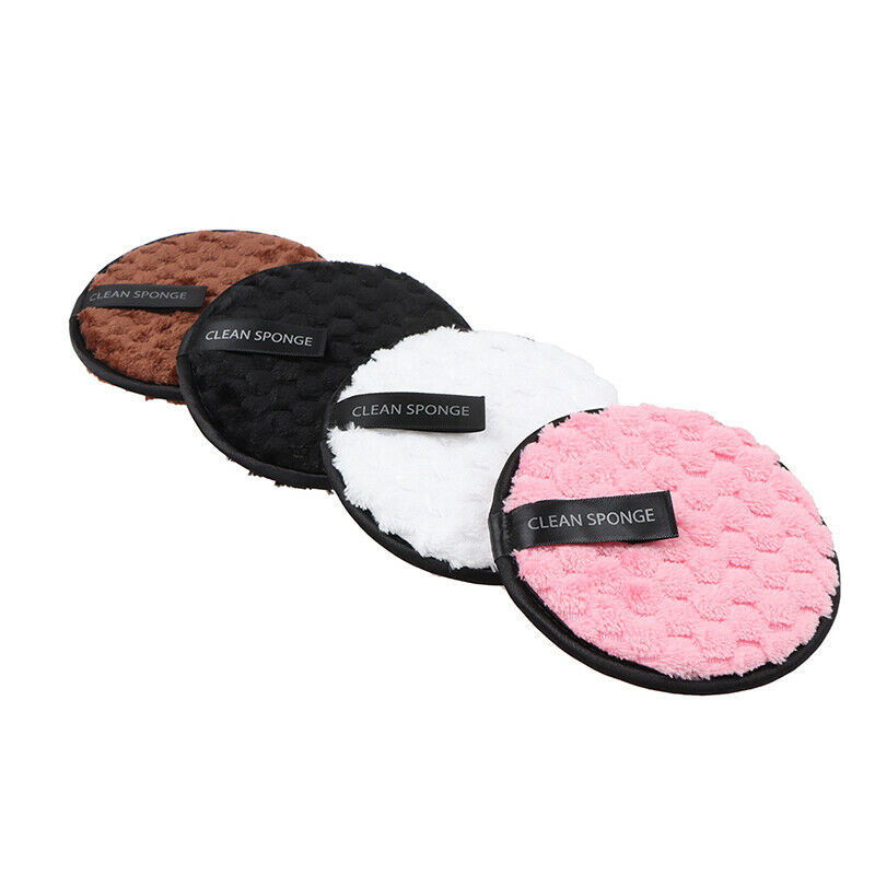 4Pcs Washable Facial Makeup Remover Pads Reusable Face Cleansing Microfiber P DF