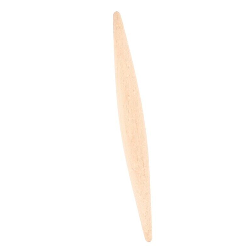 1X(Solid Wood Rolling Pin Beech No Paint No Wax Noodle Dumpling Dough Pressure2)