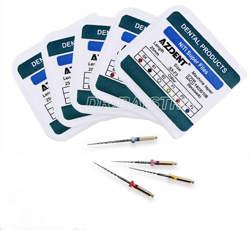 20 kits Dental Engine Use Root Canal NiTi Super File Rotary File 25mm AZDENT
