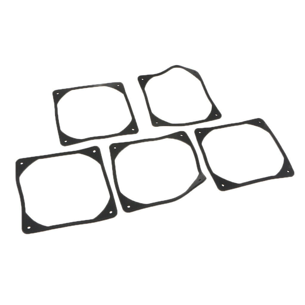 5x 80mm PC Case Fan Anti Vibration Gasket Silicone Shock Absorption Pad