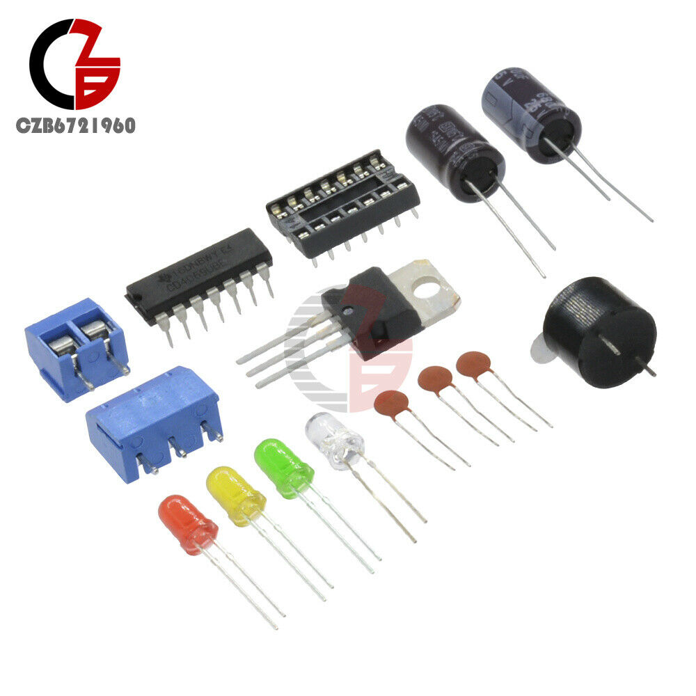 LM317 Adjustable Regulated 1.25V-12V Voltage Power Supply Board Kits w/ Case