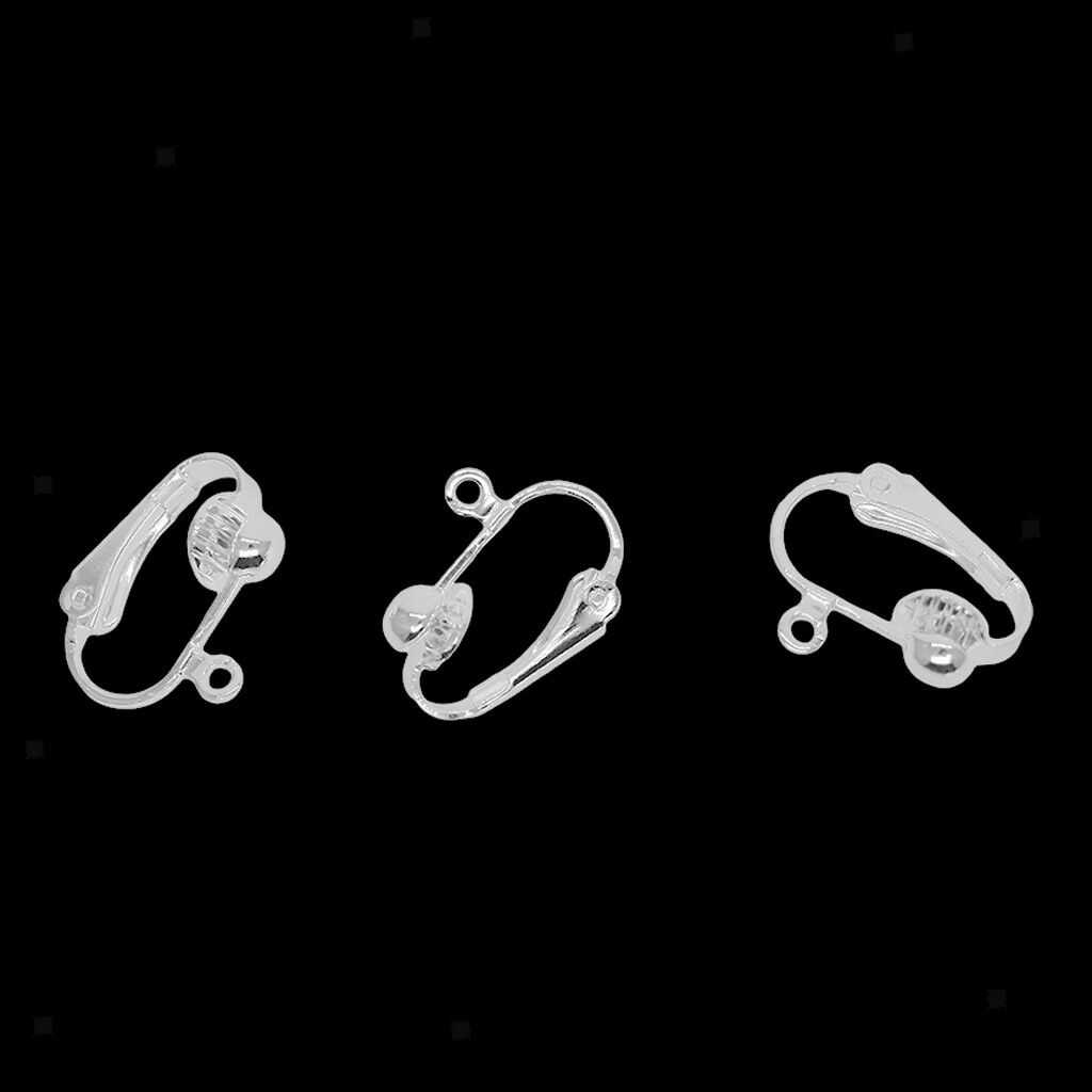 12pcs 16x14mm Brass   Converted Earring Loop Finding Clip On Earrings