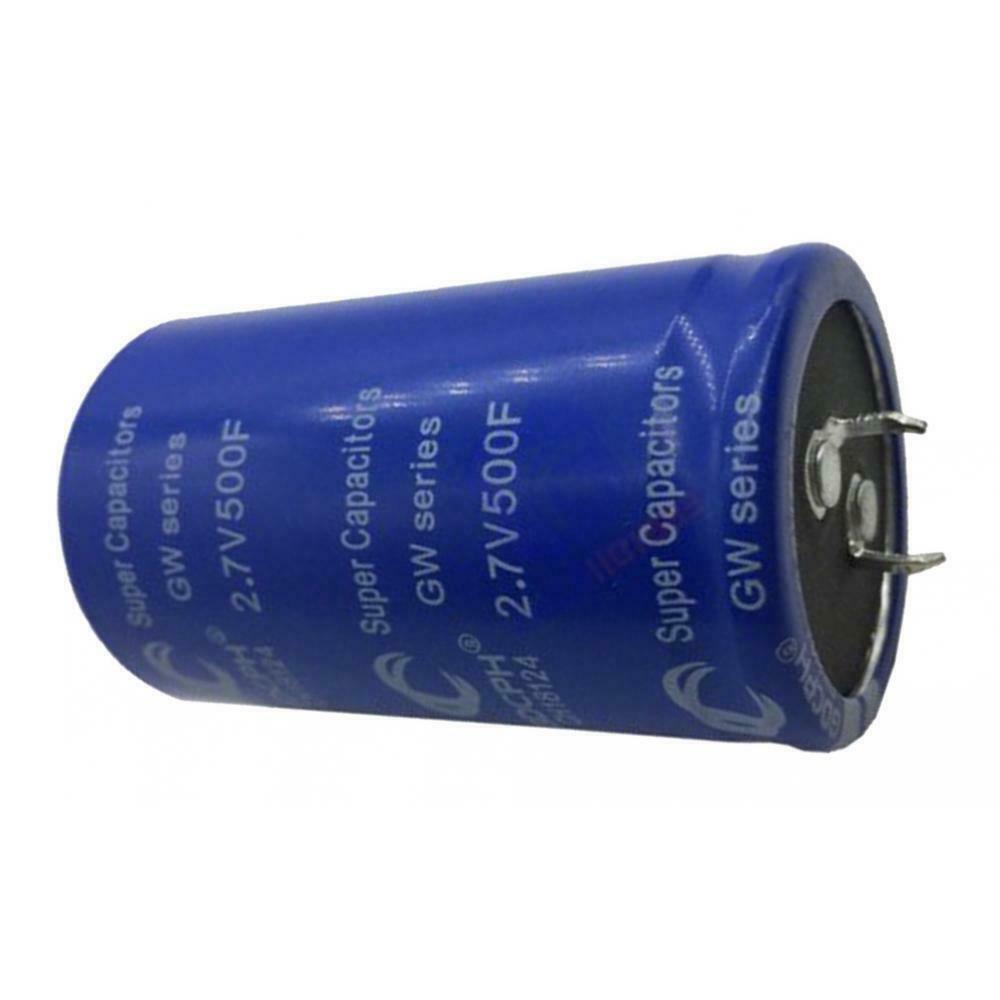 Blue Super Farad 2.7V Car Capacitor Ultracapacitor 60x35mm High Frequency