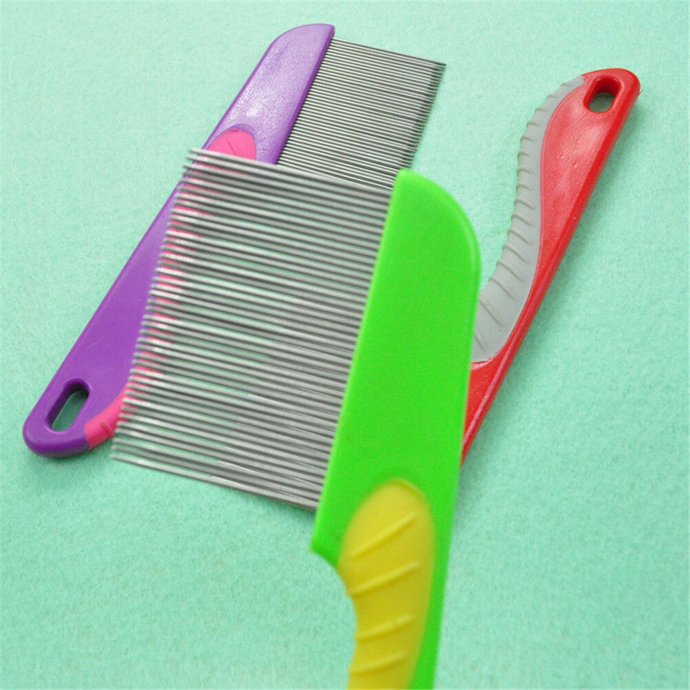 Pet Rake Comb Hair Grooming Trimmer Dog Cat Stainless Steel Pins Cleaning .l8