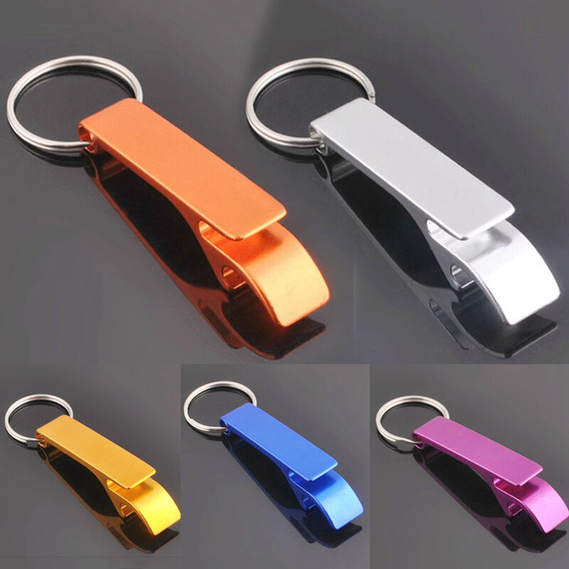 Metal Openers Key Chain Keychain Ring  Beer Bottle Can Opener Bevera.l8