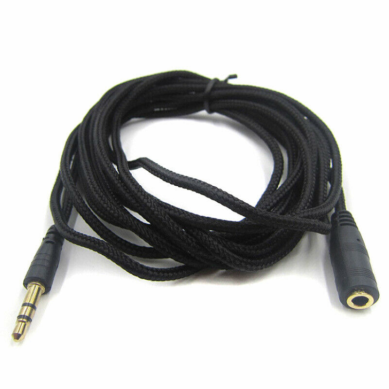 10ft 3.5mm Stereo Audio Aux Headphone Cable Extension Cord Male to Female M/F