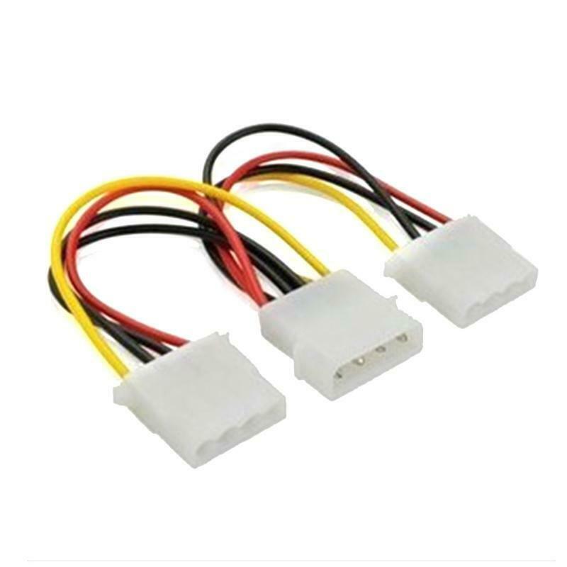 Hard Drive Optical Drive Interface Cable 20cm 4 Pin One In Two 2 Way PSU Power